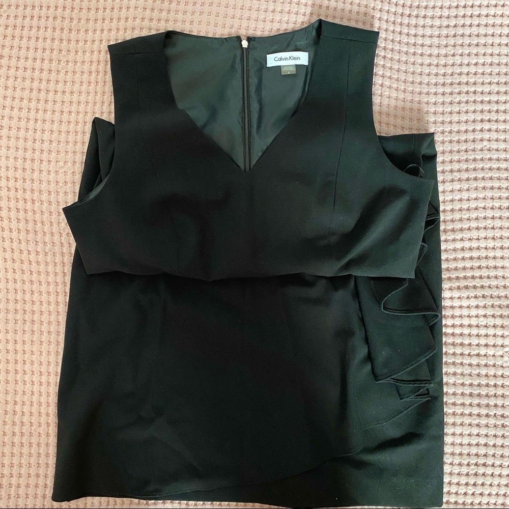 Calvin Klein Black Dress Size 6 - Picture 5 of 7